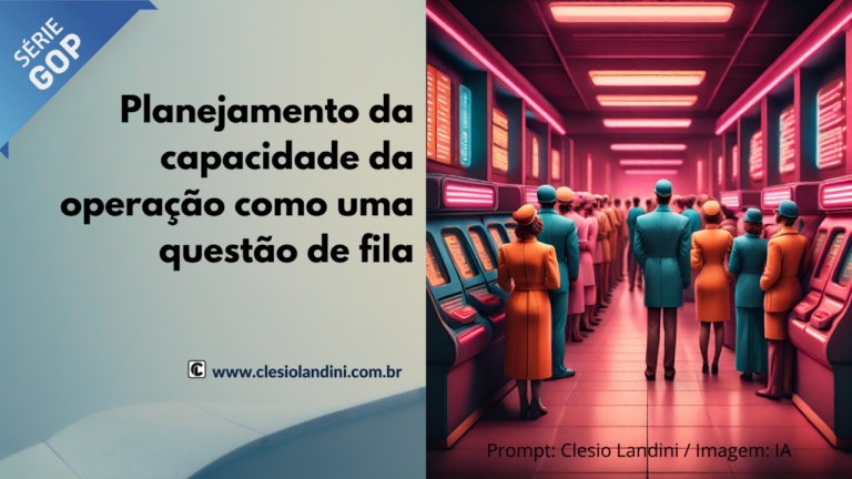 Planejamento da capacidade da operação como uma questão de fila. [12]